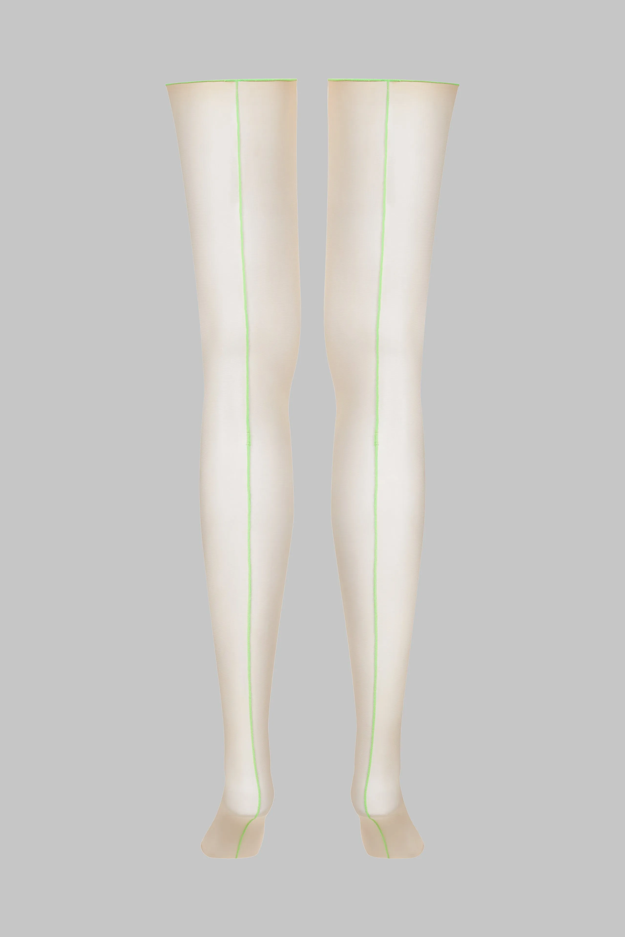 20D neon seam rolled stockings - Les Coquetteries