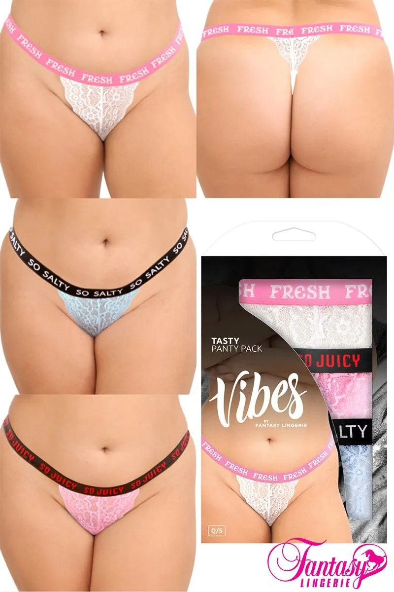 3Pcs. "Tasty" Panty Pack