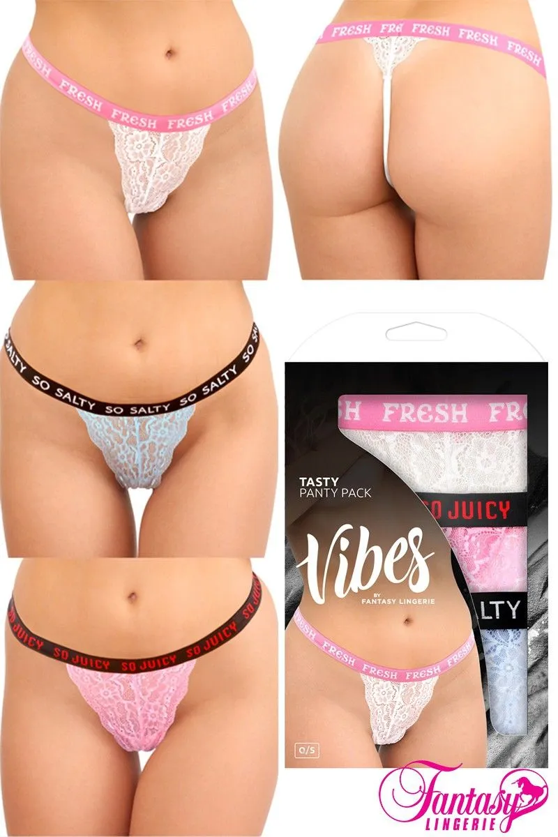 3Pcs. "Tasty" Panty Pack