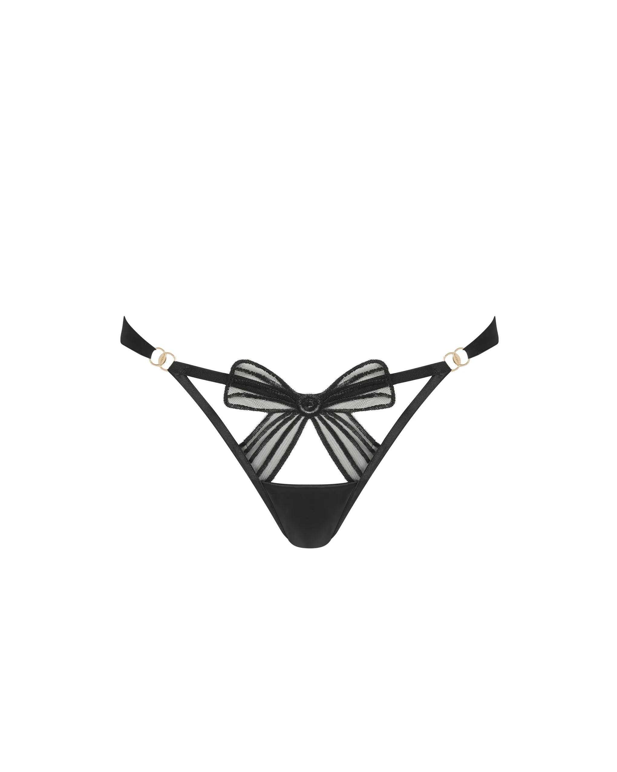 Annabel Open-Back Brief Black