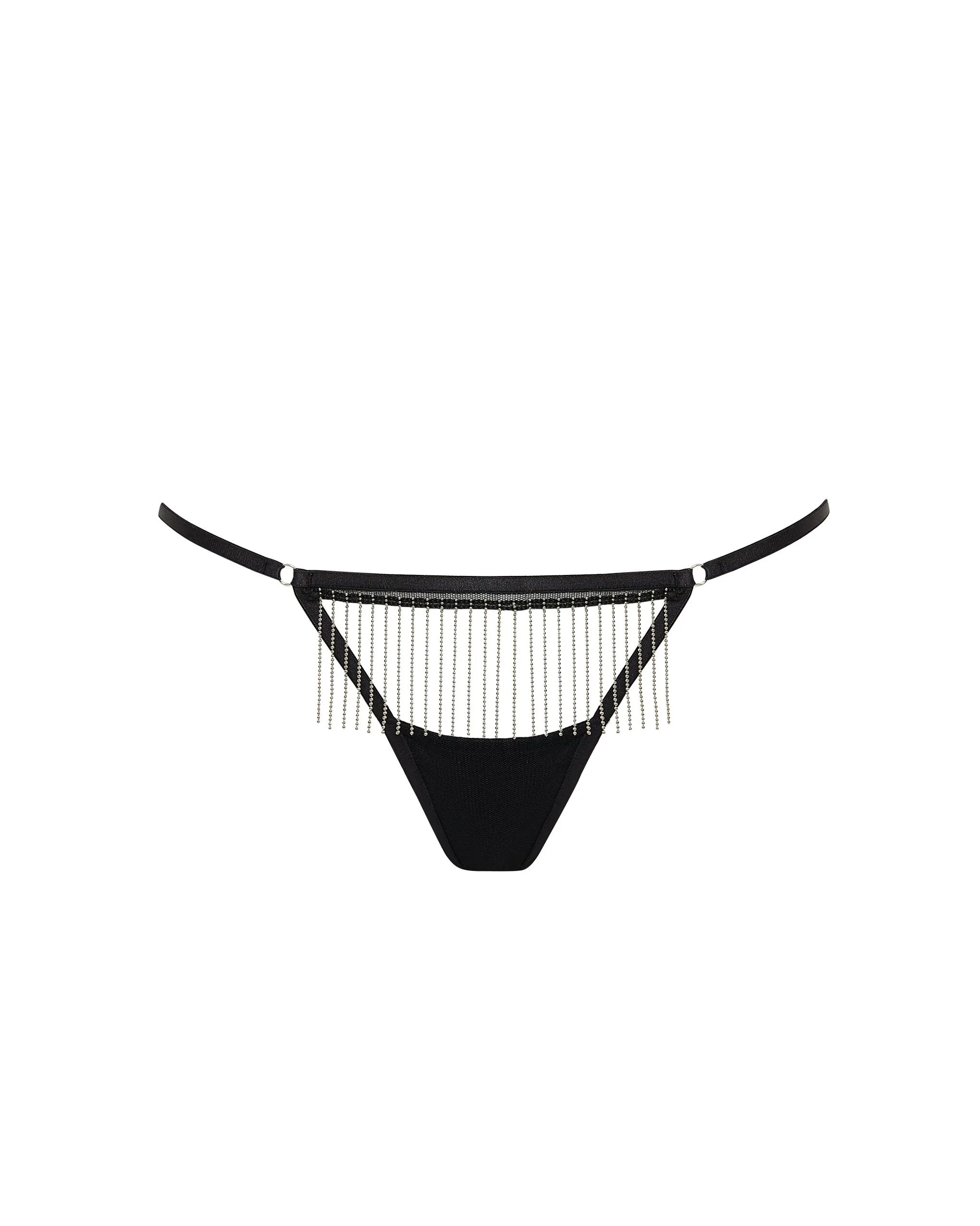 Antoinette Thong Black/Silver