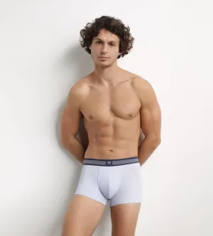 Boxer homme en coton modal à ceinture rayée Bleu Artic Dim Smart
