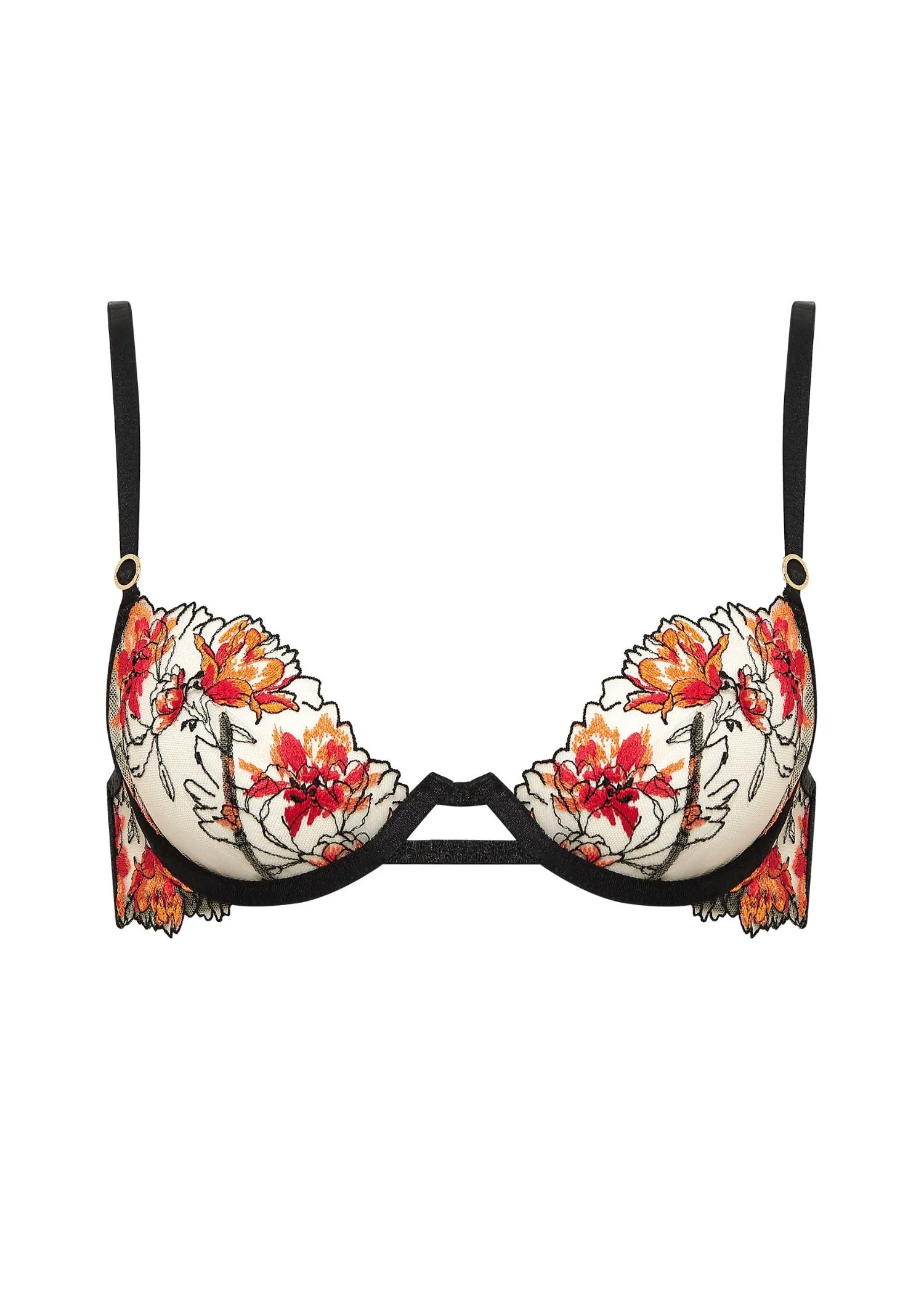 Calista Wired Bra (Red/Orange)