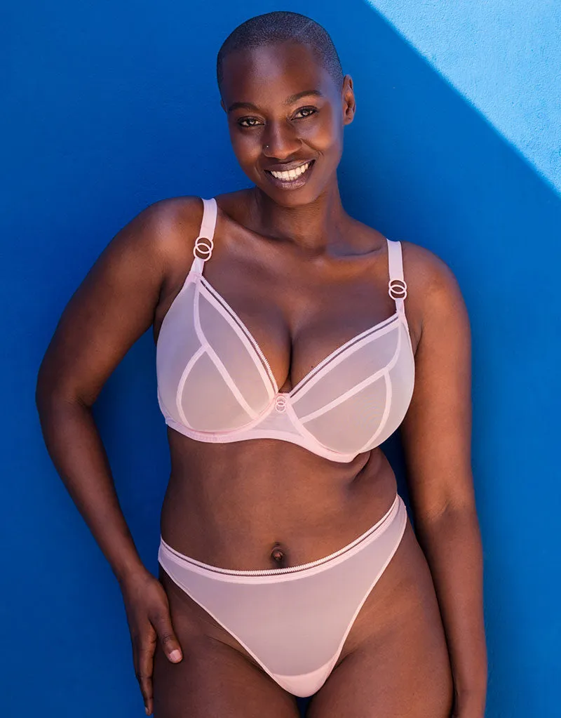 Curvy Kate Lifestyle Plunge Bra Blush Pink