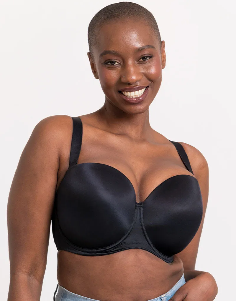Curvy Kate Smoothie Moulded Strapless Multiway Bra Black