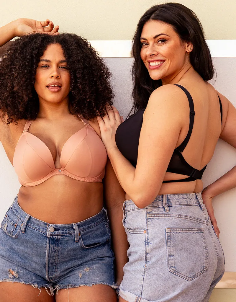 Curvy Kate Superplunge Multiway Padded Plunge Bra Latte