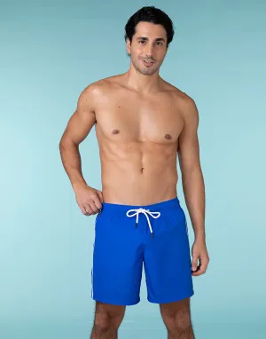 Dark teal swim trunks for men