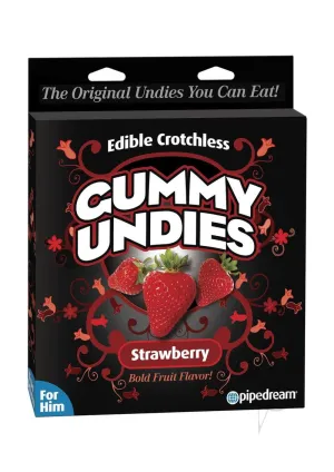 Edible Male Gummy Undies Strawberry
