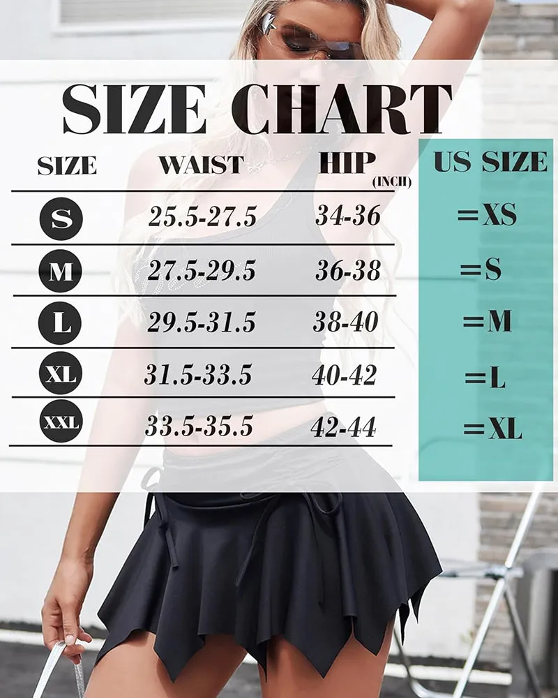 Fairy Flowy Hem Y2k Mini Skirt