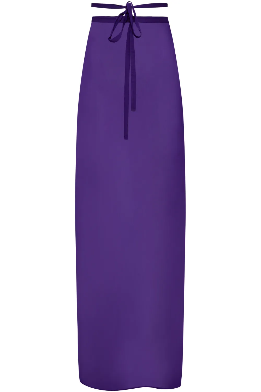 Fever Long Wrap Beach Skirt in Purple