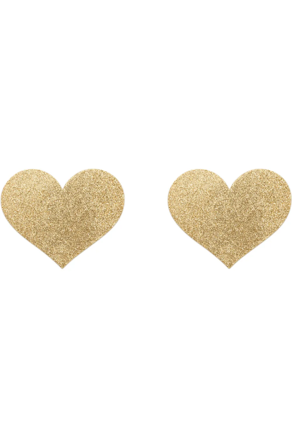 Flash Glitter Heart Pasties Gold
