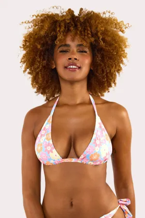 Floral Triangle Bikini Top Fuller Bust Exclusive