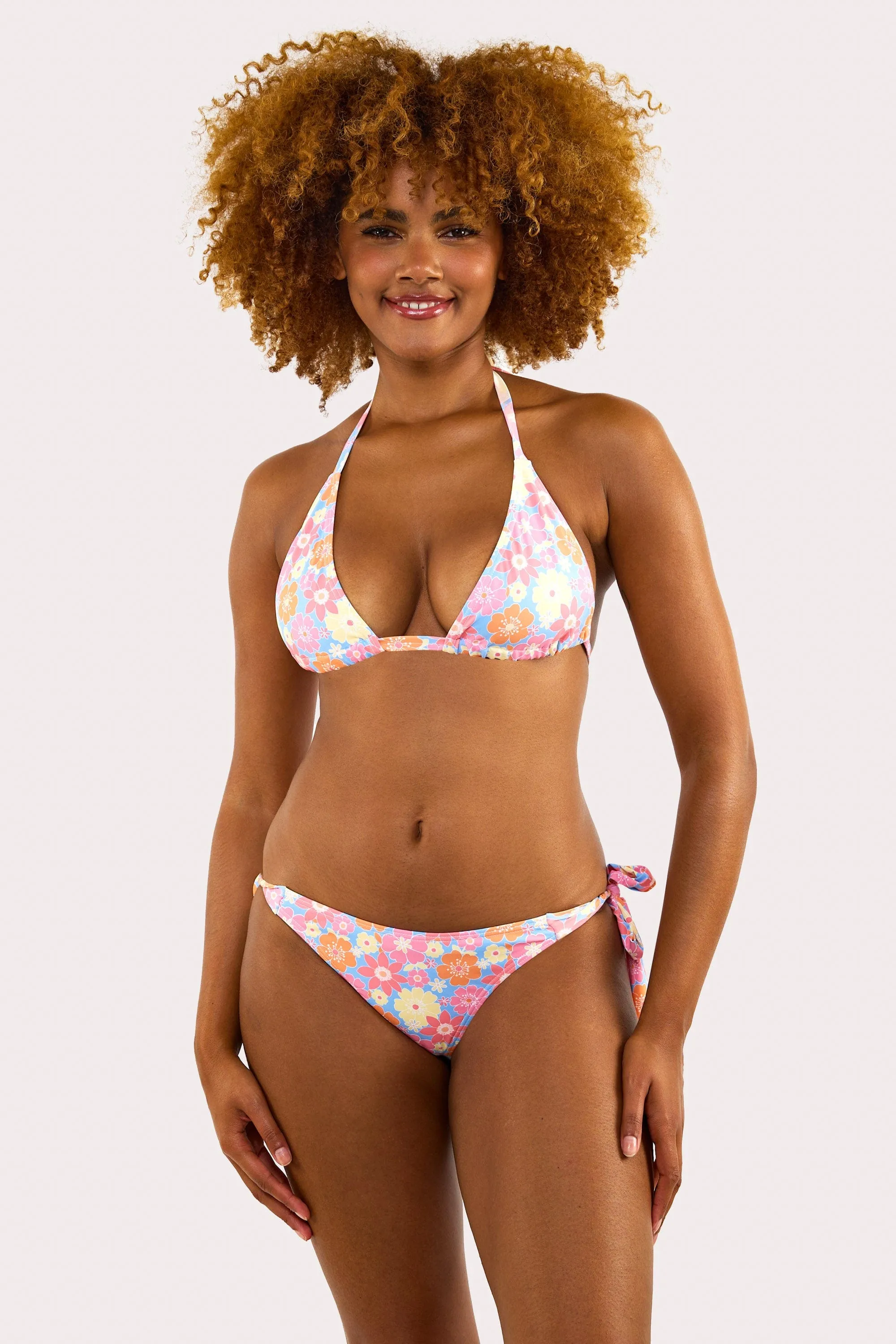 Floral Triangle Bikini Top Fuller Bust Exclusive