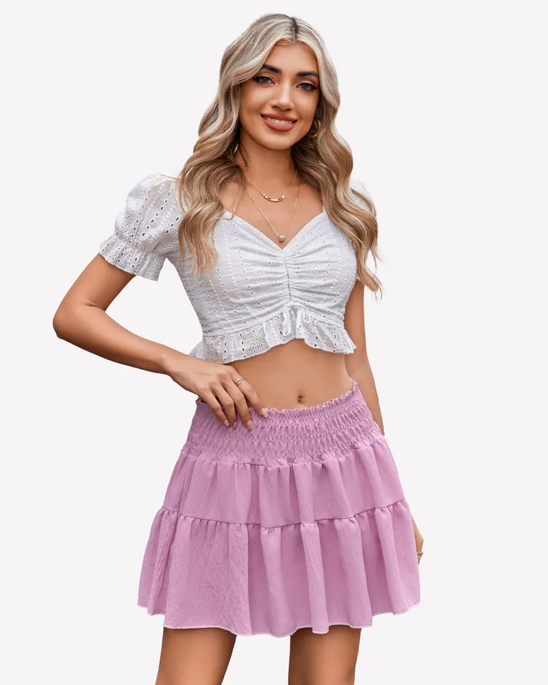 Flowy A Line Short Skirt