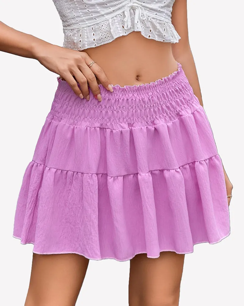 Flowy A Line Short Skirt