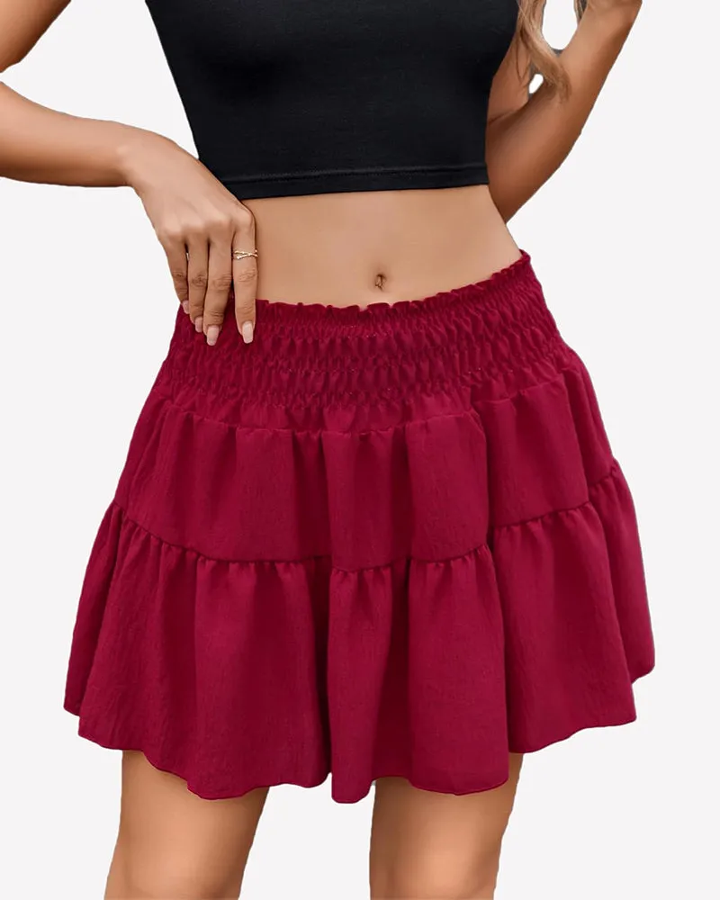 Flowy A Line Short Skirt