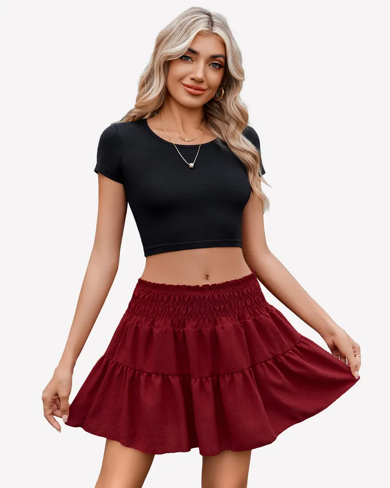 Flowy A Line Short Skirt