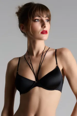 French Kiss Balconette Bra Black