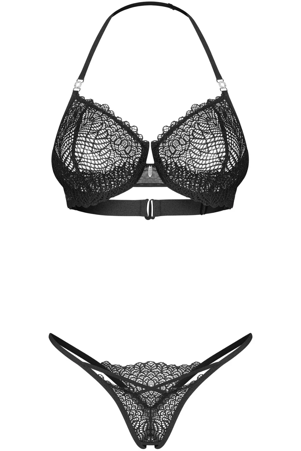 Iliosa Underwired Bra & Crotchless Thong