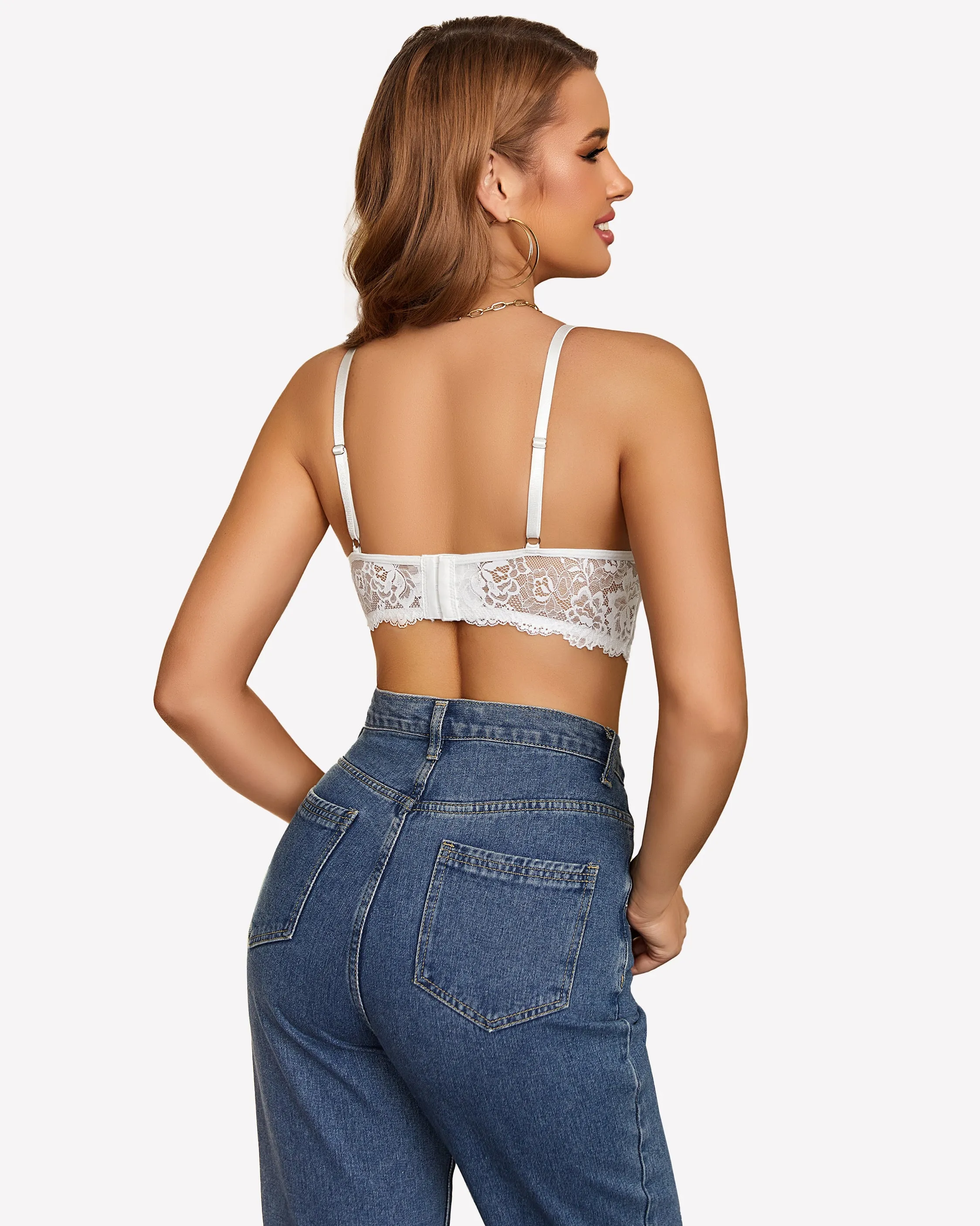 Lace Camisole Y2K Tank Top Wireless Bra