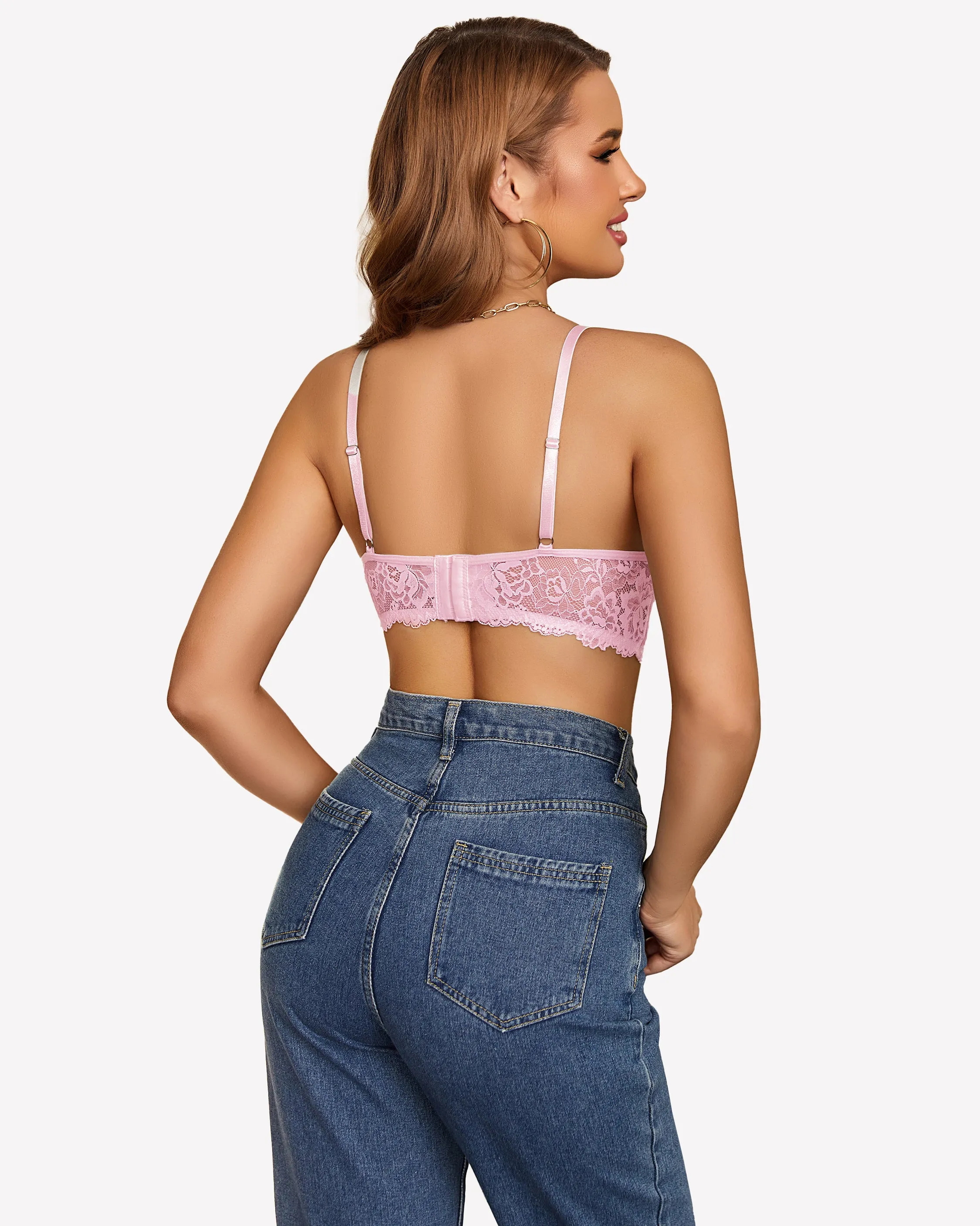 Lace Camisole Y2K Tank Top Wireless Bra