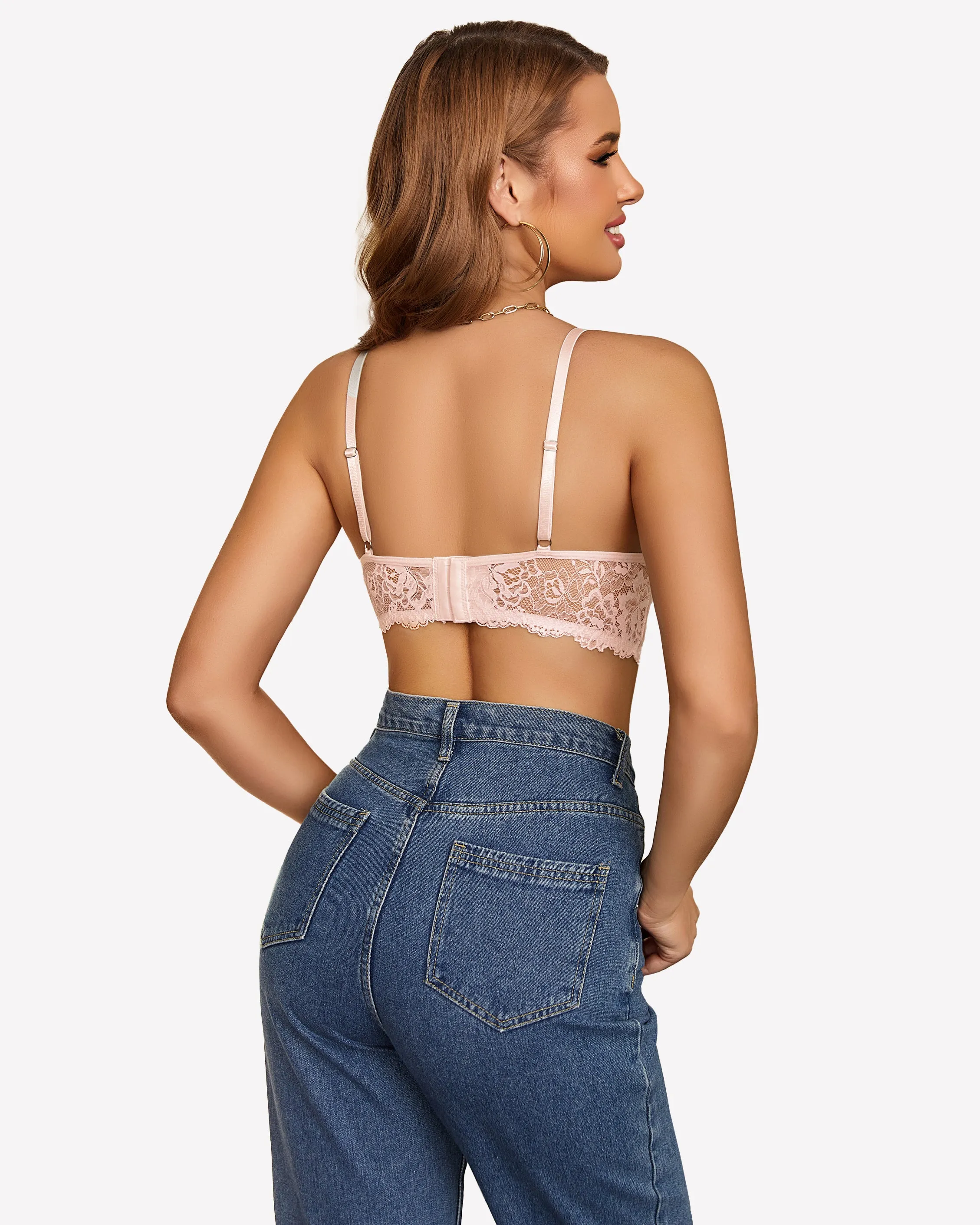 Lace Camisole Y2K Tank Top Wireless Bra