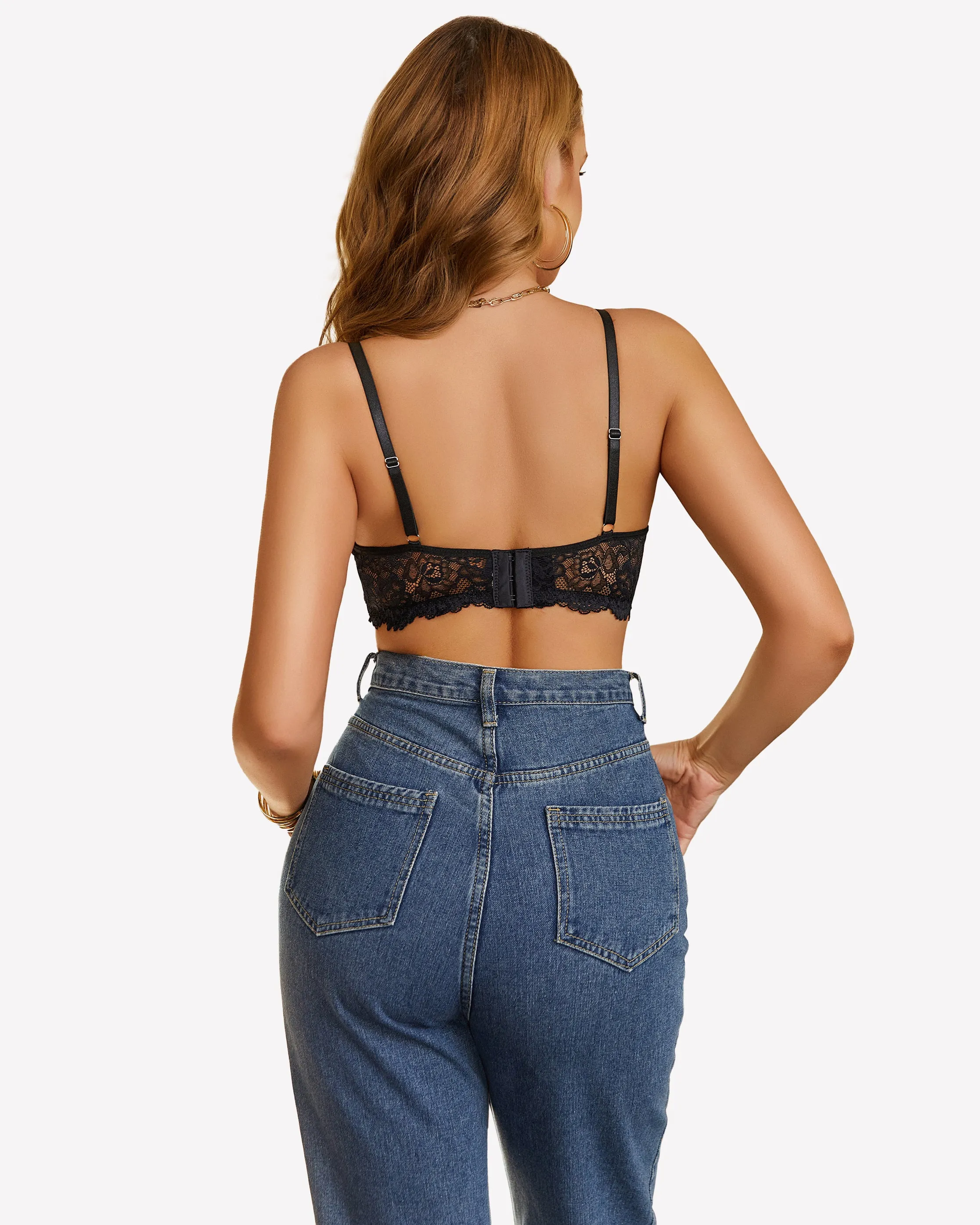 Lace Camisole Y2K Tank Top Wireless Bra
