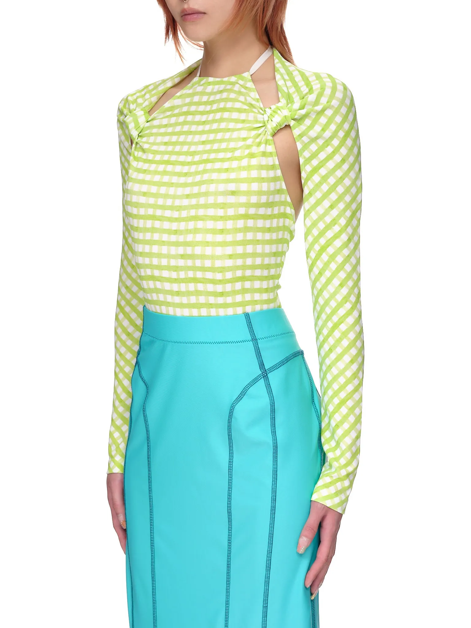 Le Body Nodi (221TO007-1026-GREEN-CHECKS)