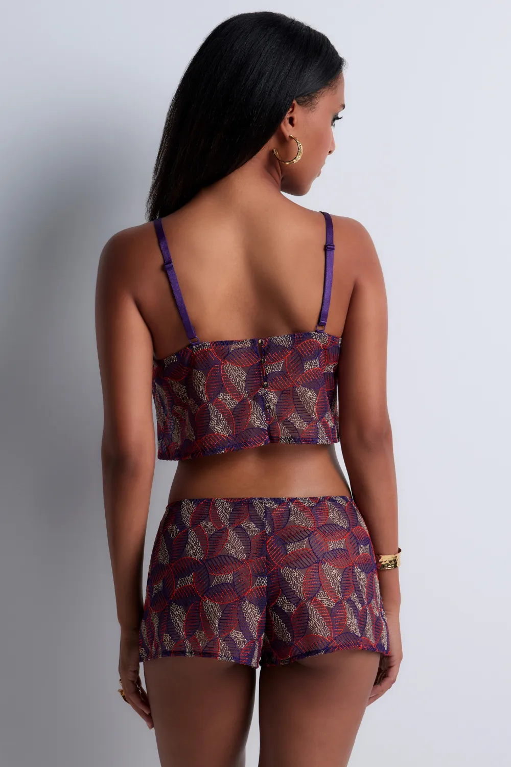 Life Celebration Embroidered Cropped Cami