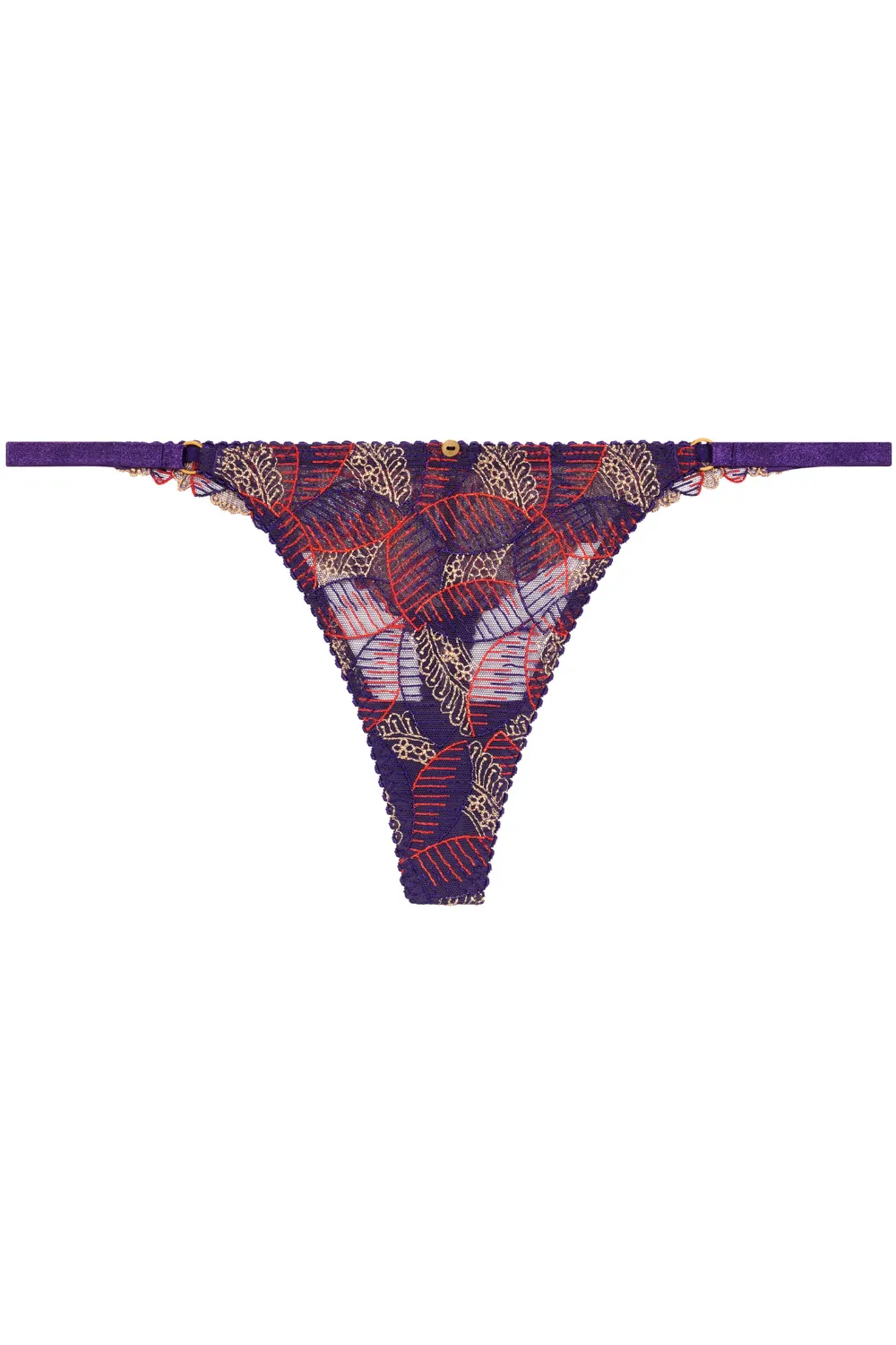 Life Celebration Embroidered Thong