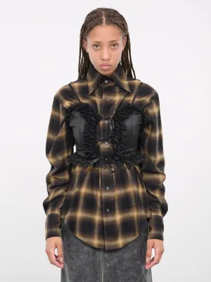 Lingerie Button Down (B007-CHECK)