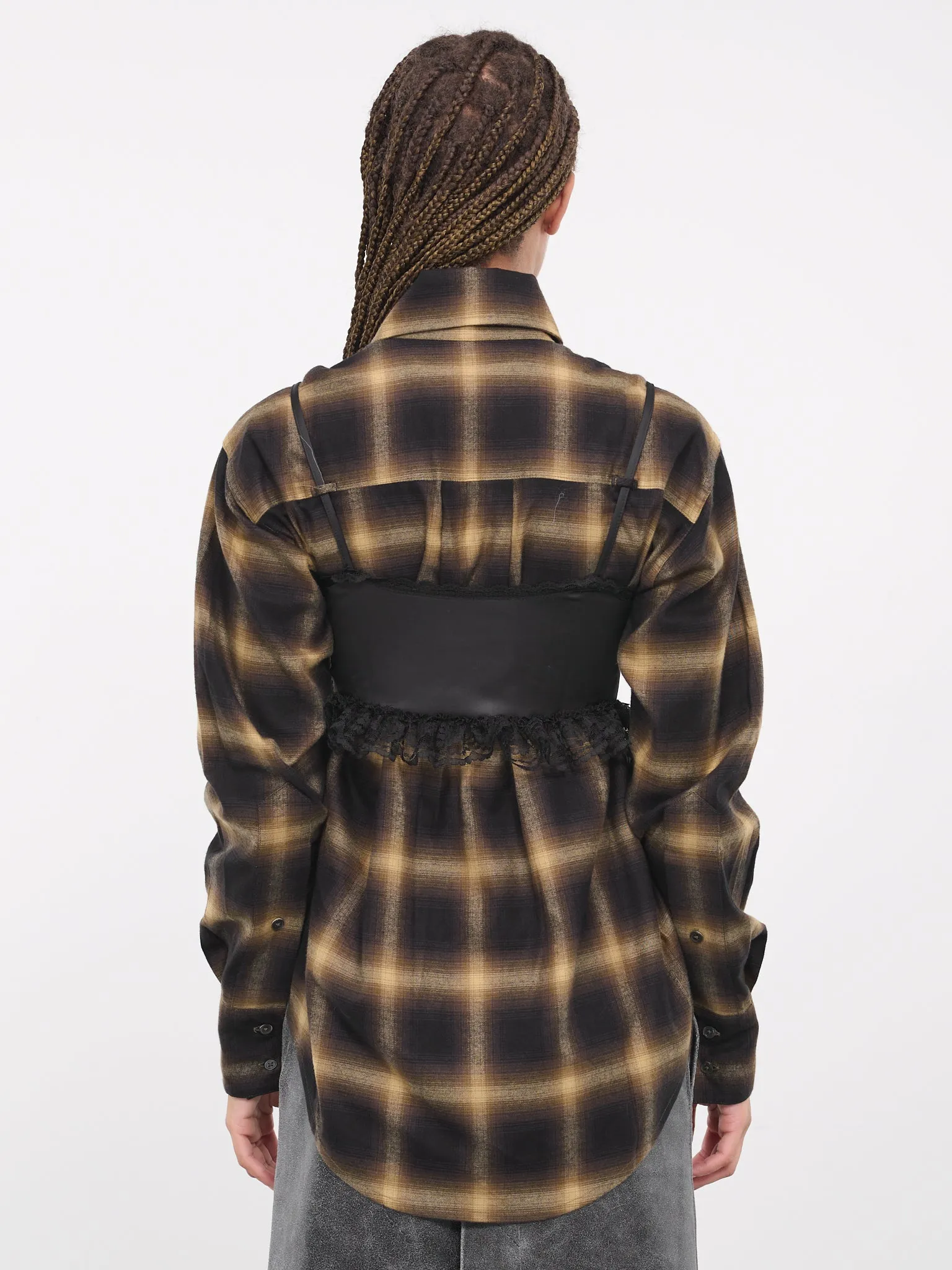 Lingerie Button Down (B007-CHECK)