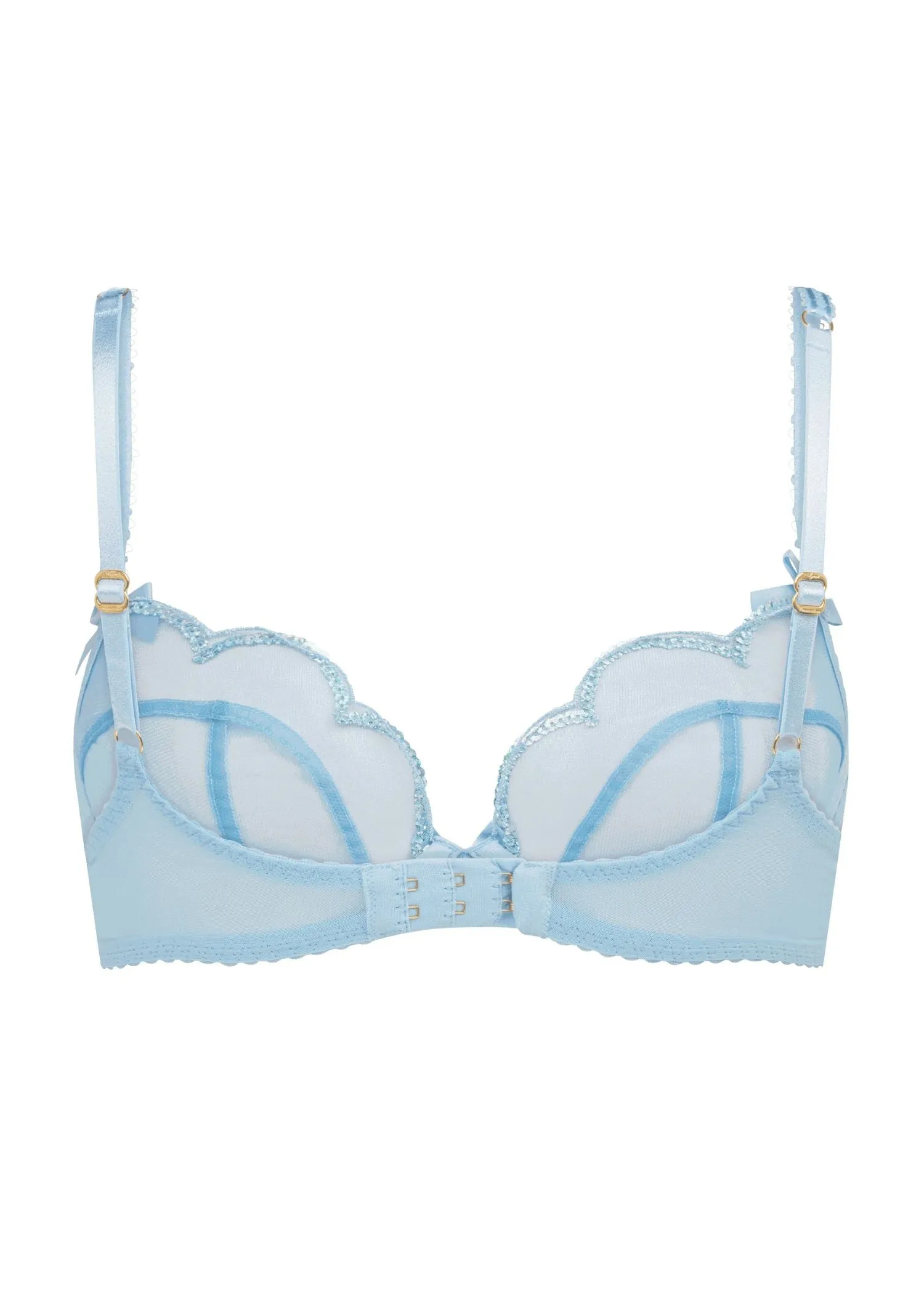 Lorna Party Plunge Bra (Baby Blue)