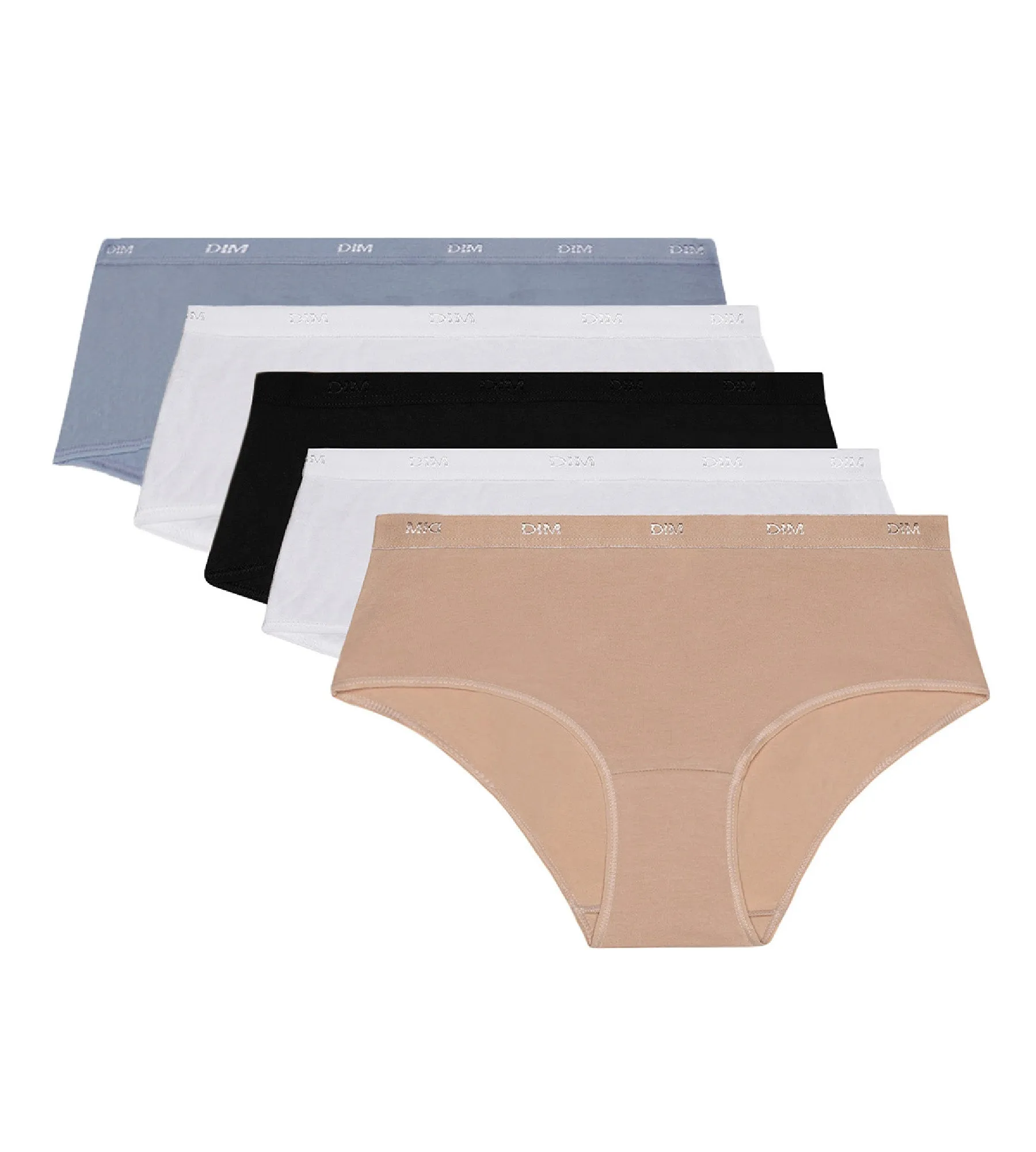 Lot de 5 boxers pour femme en coton stretch Les Pockets Ecodim