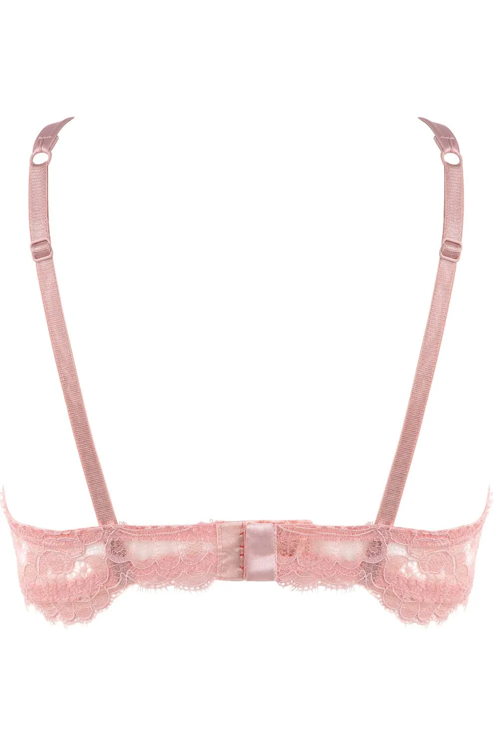 Marlene Push Up Bra with Swarovski Crystals in Pink. Size UK 36DD