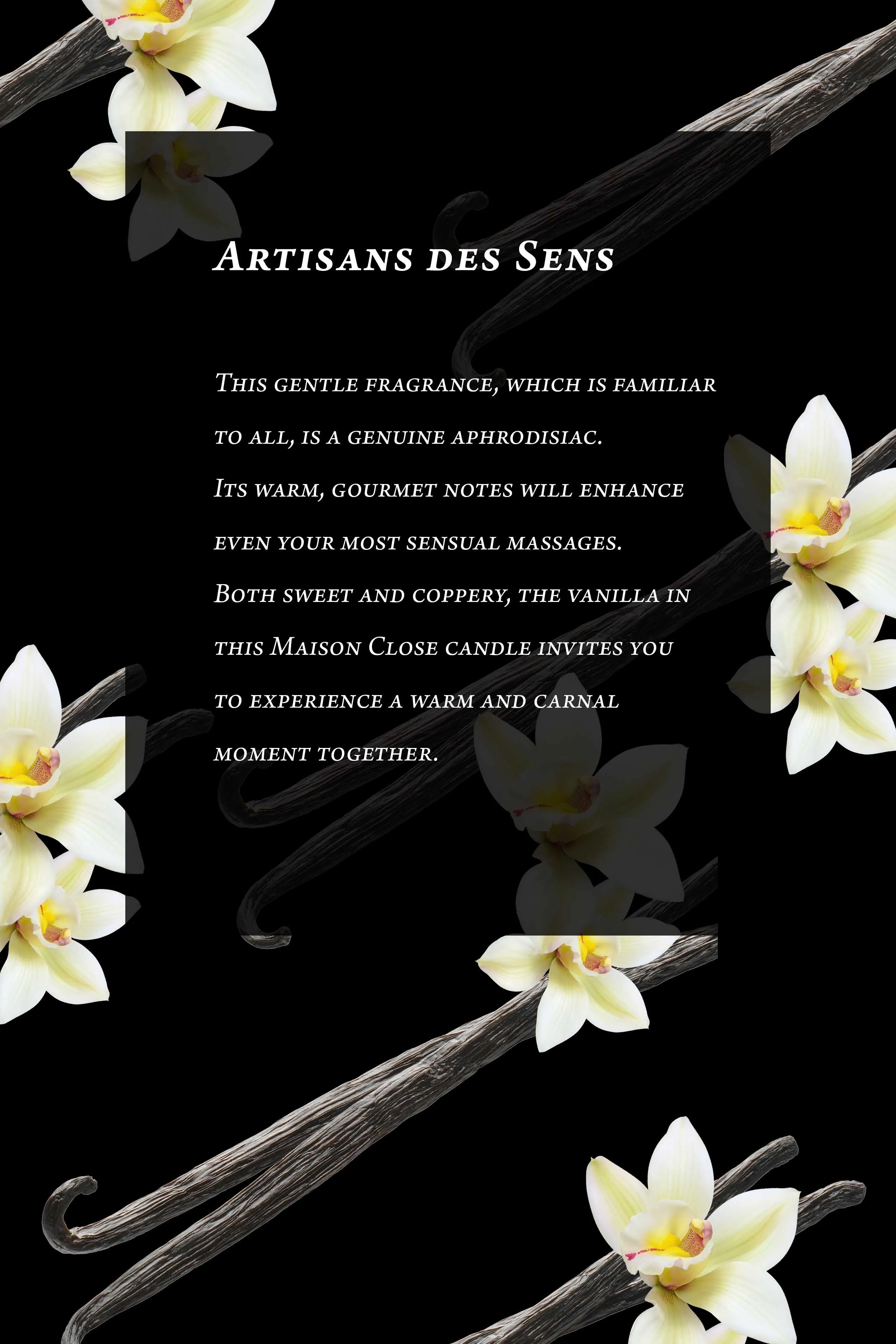 Massage Candle -  Vanilla - Artisans des Sens