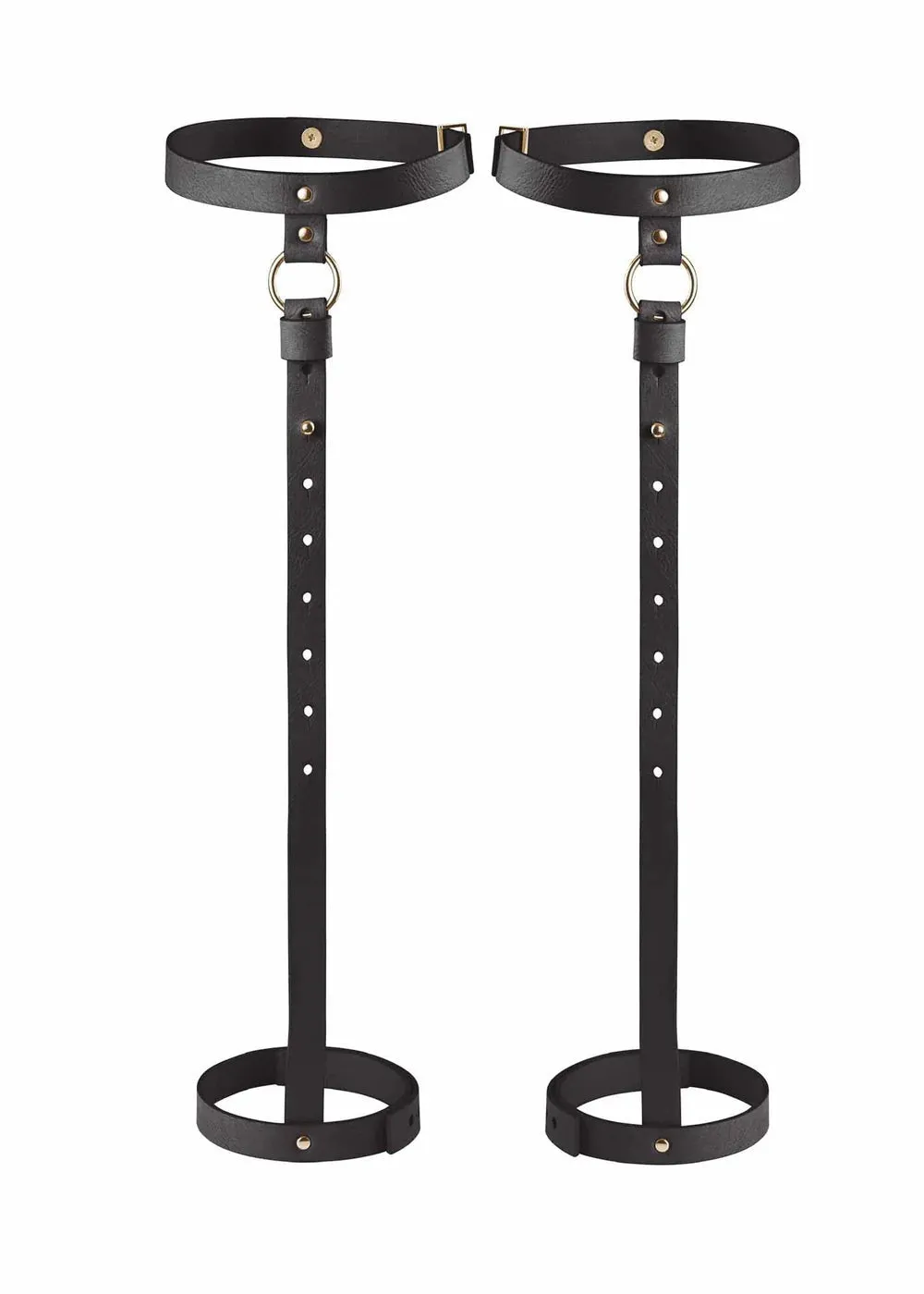 Maze Back Leg Garter (Black)
