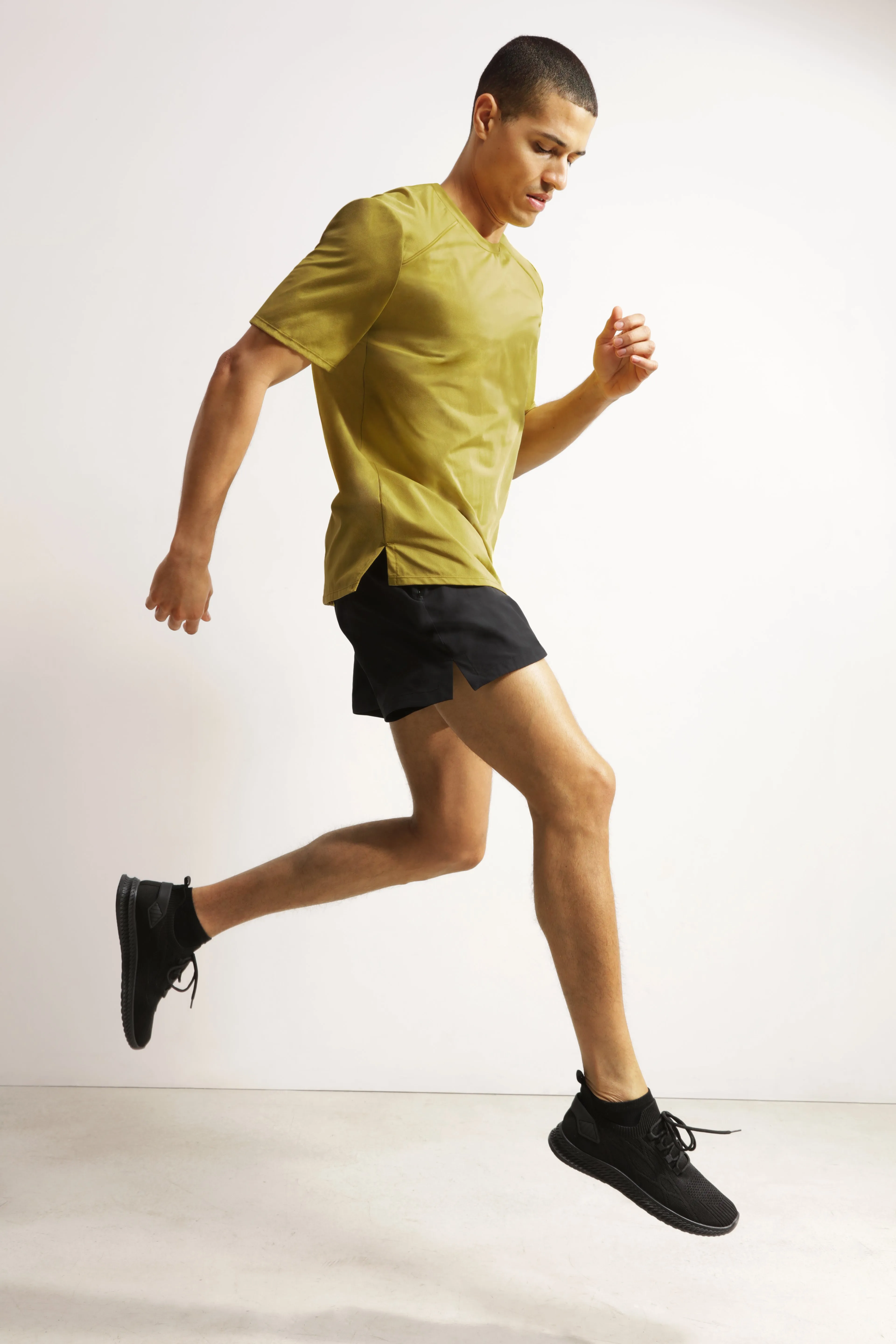 Men's sports shorts in breathable material Black Dim Move