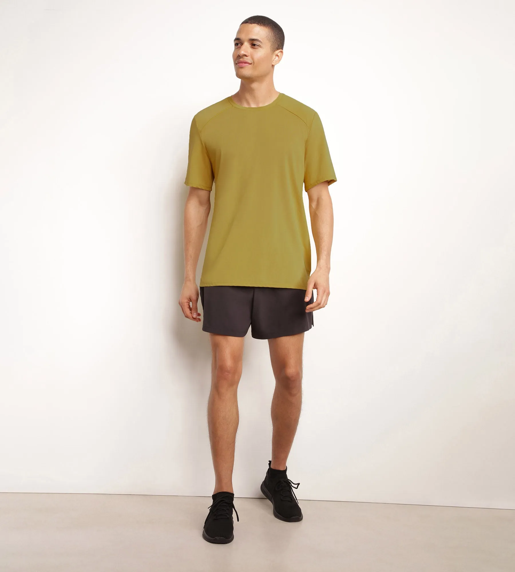 Men's sports shorts in breathable material Black Dim Move