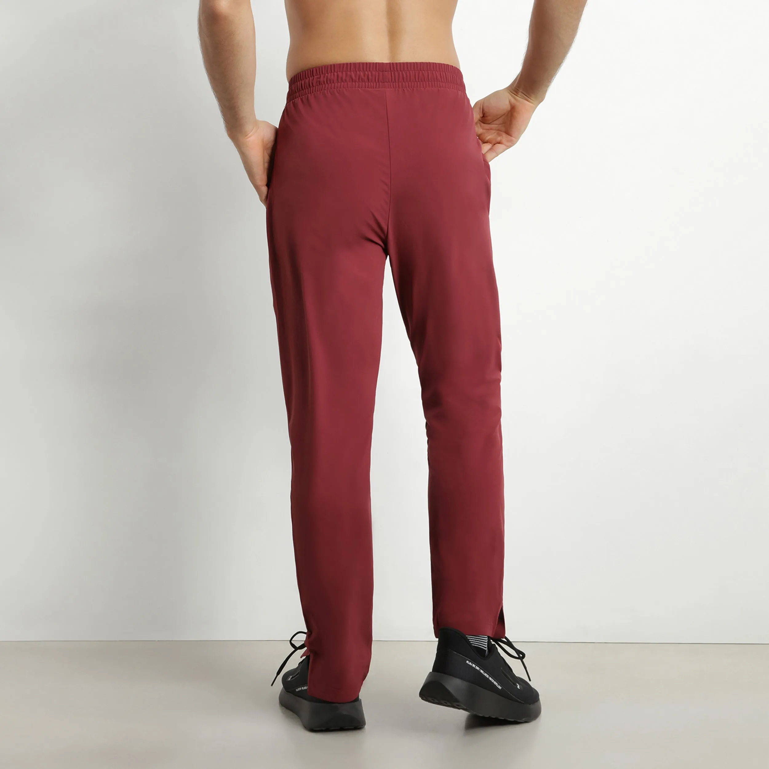 Men's stretch jersey chino pants Bordeaux Dim Move