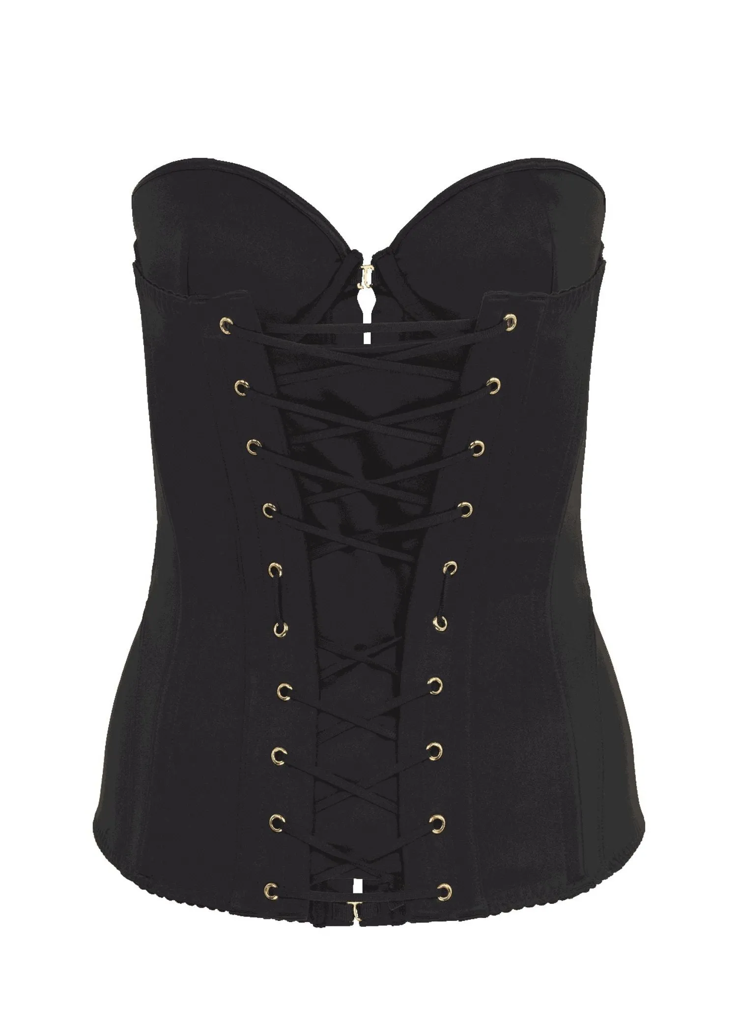 Mercy Satin Corset (Black)