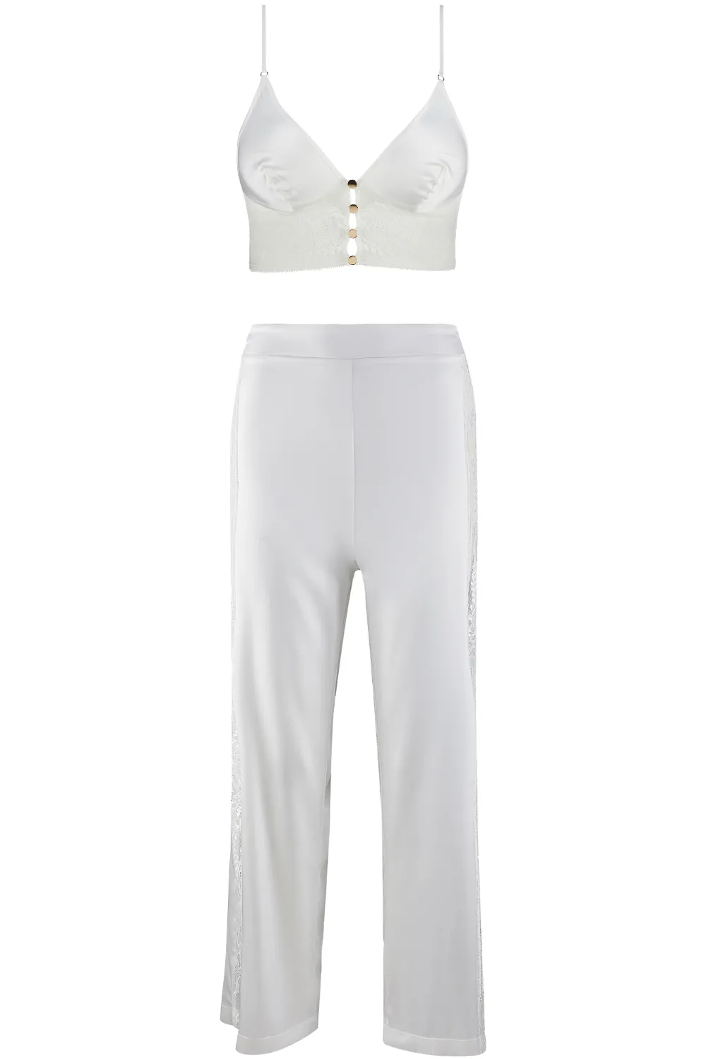 Midnight Whisper Triangle Bra & Trousers