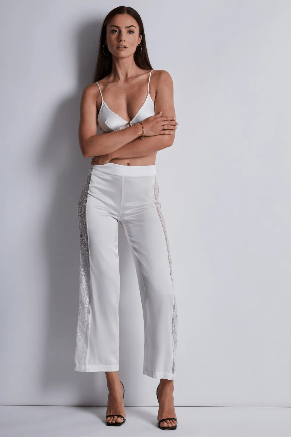 Midnight Whisper Triangle Bra & Trousers