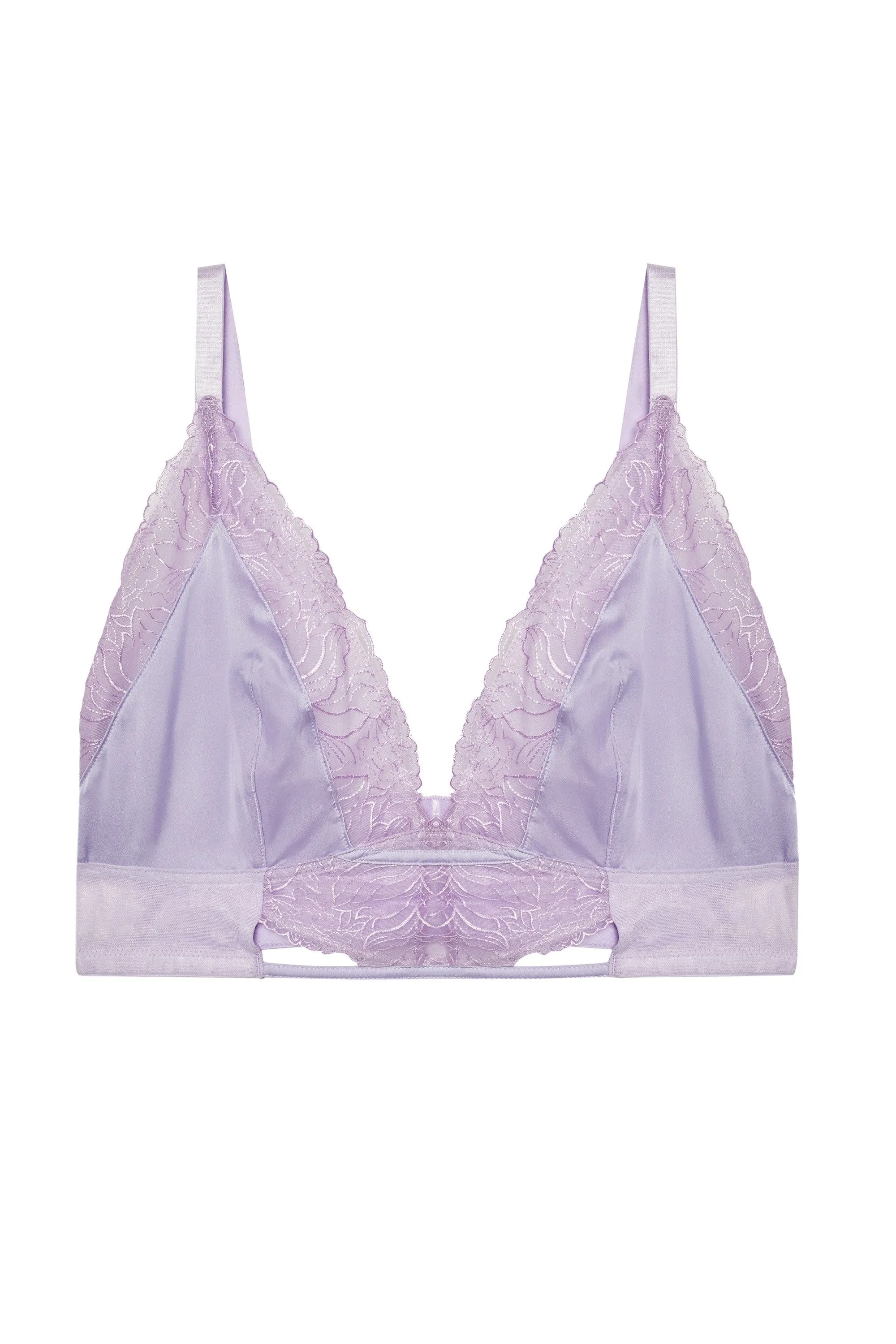 Mila Lilac Lace Triangle Bra