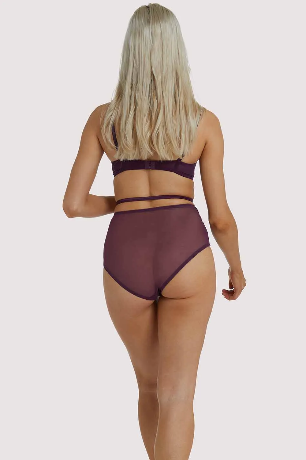 Muriel Purple Plunge Bra