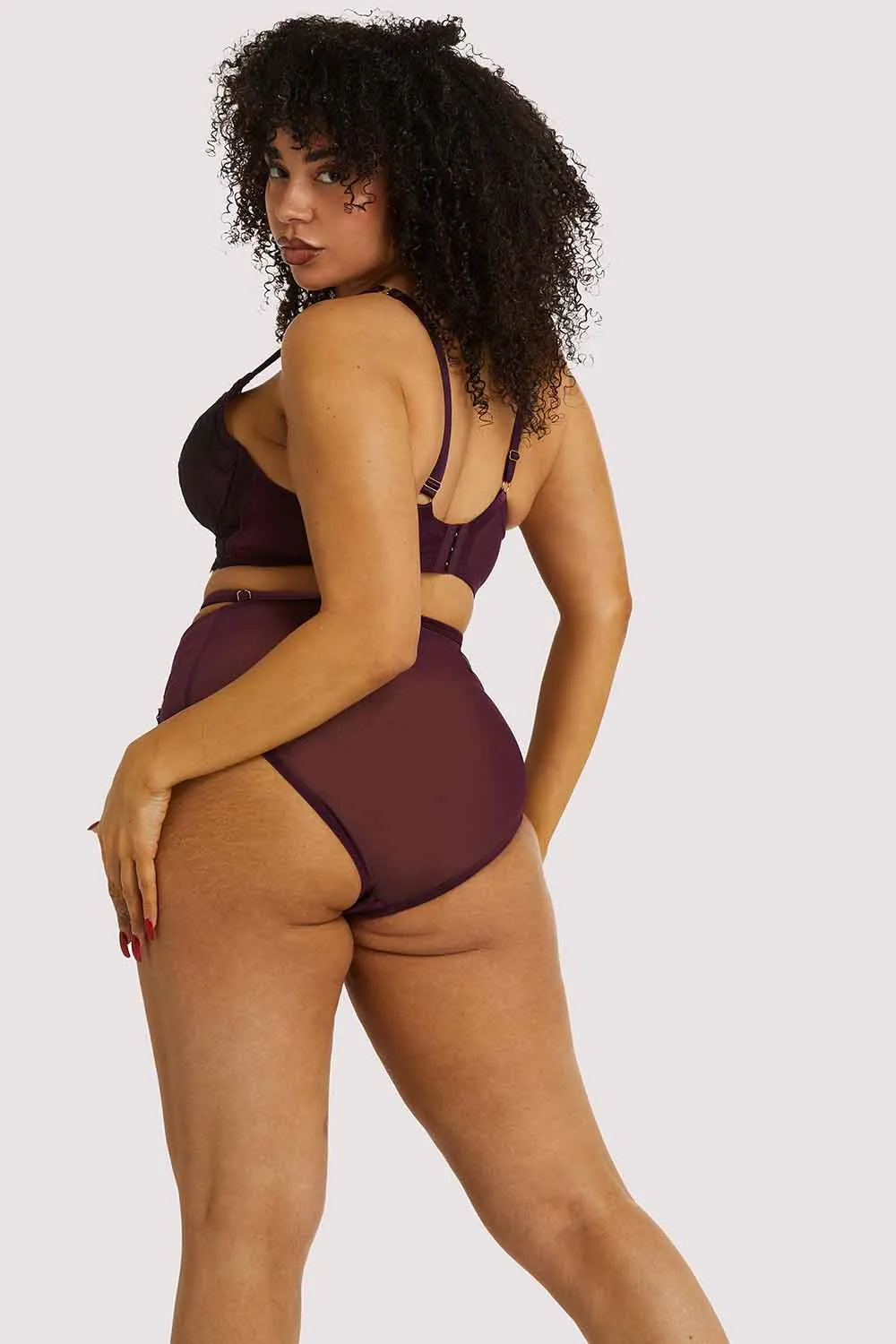 Muriel Purple Plunge Bra