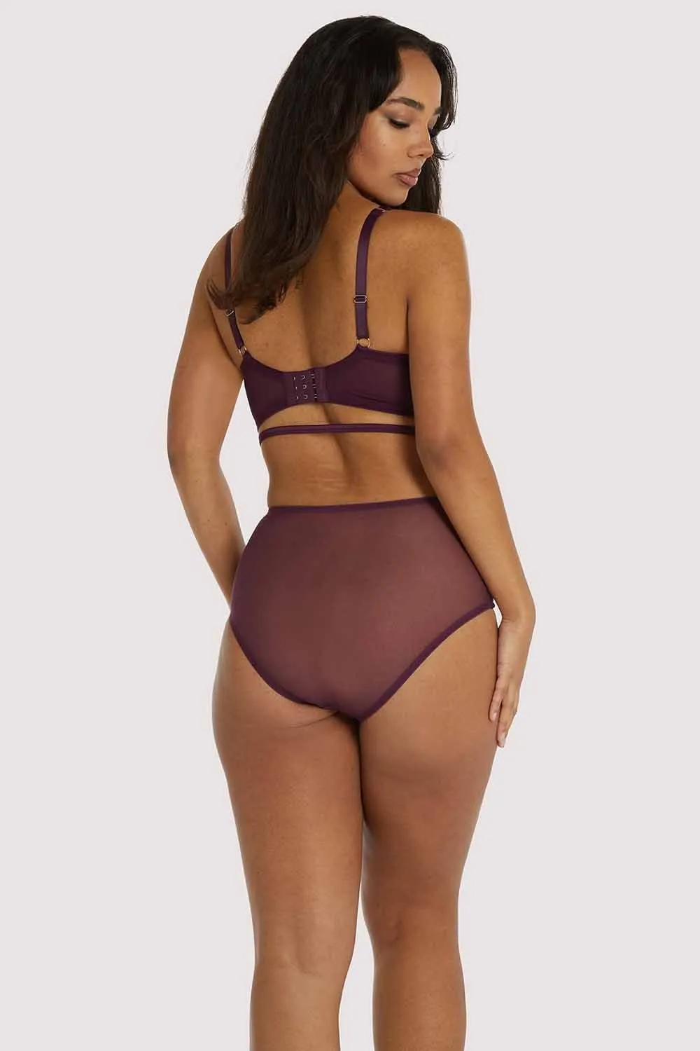 Muriel Purple Plunge Bra