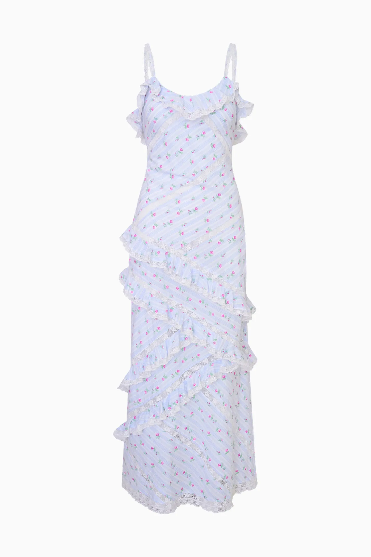 Nocelle Cotton Ruffle Maxi Dress