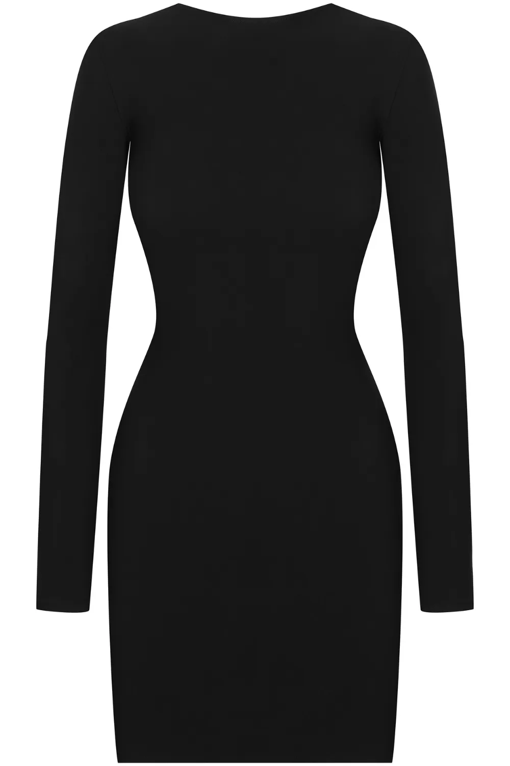 Nuit Infinie Long Sleeve Short Open Back Dress