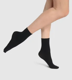 Opaque Sensational 70D opaque black microfibre ankle socks